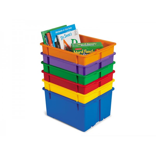 Heavy-Duty Book Bins - Set of 6 Heavy-Duty Book Bins - Set of 6