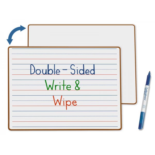 Double-Sided Learn to Print Write & Wipe Board - Set of 10 Double-Sided Learn to Print Write & Wipe Board - Set of 10