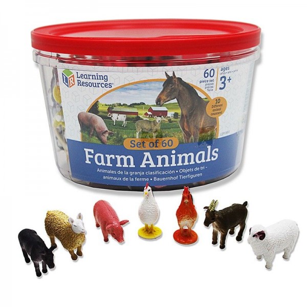 Farm Animal Counters - Set of 60 Farm Animal Counters - Set of 60