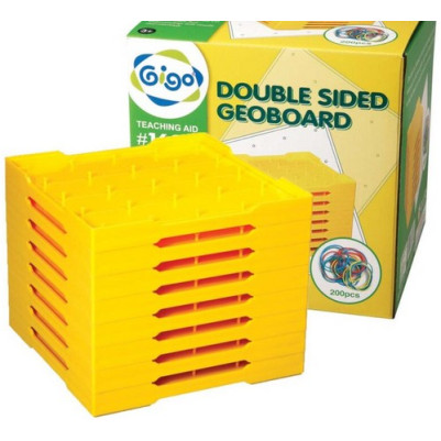 Gigo Double Sided Isometric Geoboard Set 208 Pcs