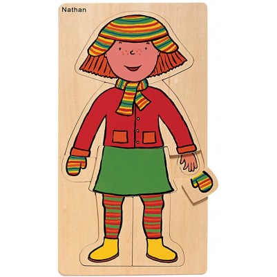 Body Discovery Puzzle 22 Pieces - Girl