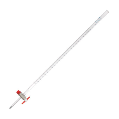 Burette Clear Glass with PTFE Key Stopcock 25ml 