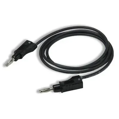 Stackable Banana Plug Lead 4MM Black 25cm