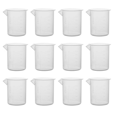 PLastic Beaker (EURO DESIGN) PP 100ML - Pack of 12