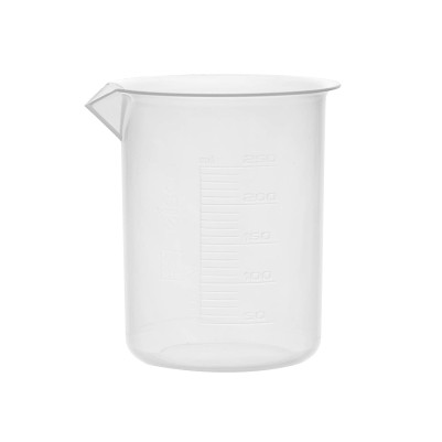 PLastic Beaker (EURO DESIGN) PP 250ML - Pack of 12