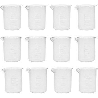 PLastic Beaker (EURO DESIGN) PP 250ML - Pack of 12
