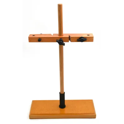 Wooden Double Burette Stand with Clamp