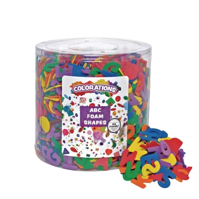 Colorations ABC Alphabet Foam Shapes Tub