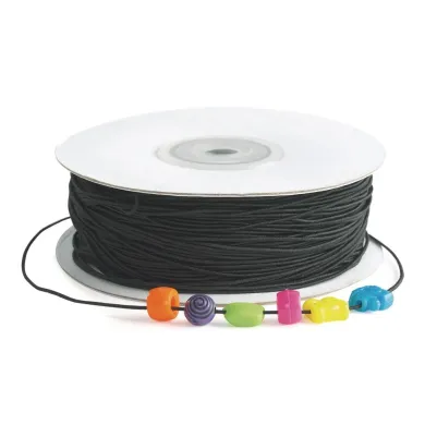 Colorations® Black Beading Elastic - 100 Yards