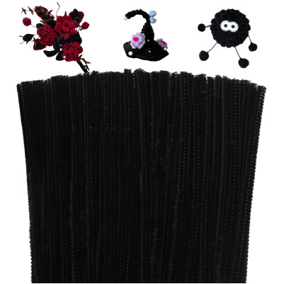 Colorations® Pipe Cleaner Black - Pack of 100