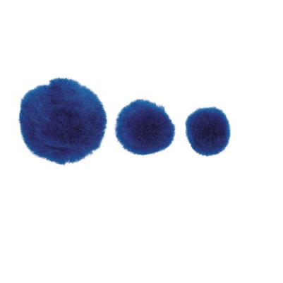 Colorations Blue Pom-Poms Bulk Craft Pack