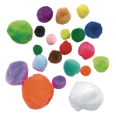 Colorations Assorted Big Bag Pom-Poms