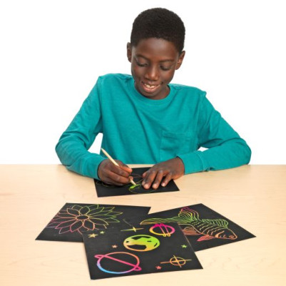 Colorations Scratch Art Design Boards 100 Sheets