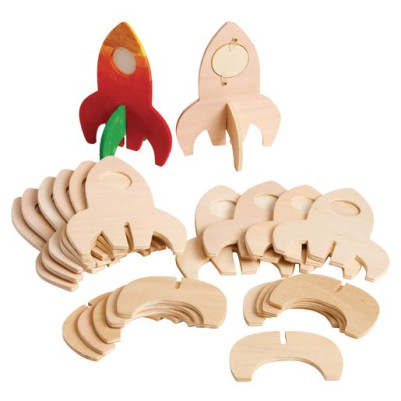Colorations® Rocket Ship Photo Frames - Set of 12