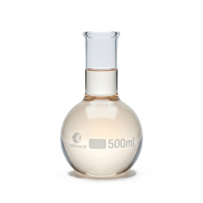 Flat Bottom Flask Narrow Neck Glass 500ml