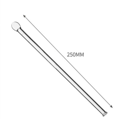 Glass Stirring Rod with Button End 250mm