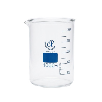 Glass Low Form Borosilicate 3.3 Beaker 1000ml