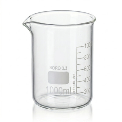 Glass Beaker Low Form Borosilicate 3.3 1000mL 