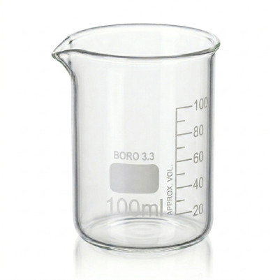 Glass Beaker Low Form Borosilicate 3.3 100mL - Set of 6