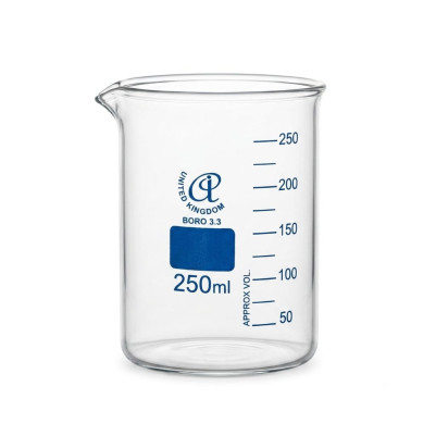 Glass Beaker Low Form Borosilicate 3.3 250mL