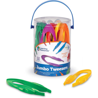 Learning Resources  Jumbo Tweezers - Set of 12 
