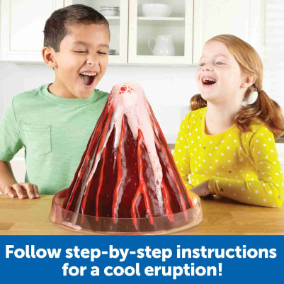 Learning Resources Erupting Cross-Section Volcano Model