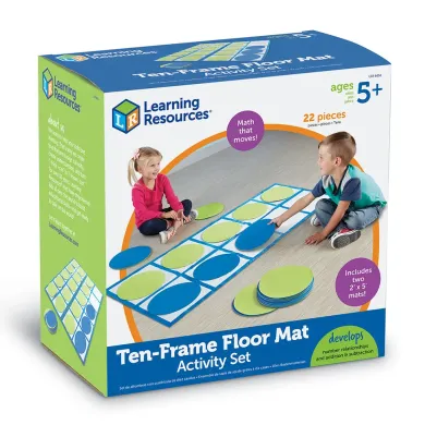 Learning Resources Ten-Frame Floor Mat Activity Set