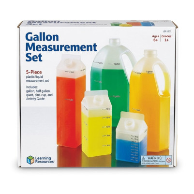 Learning Resources Gallon Measurement Set - 5 Pieces