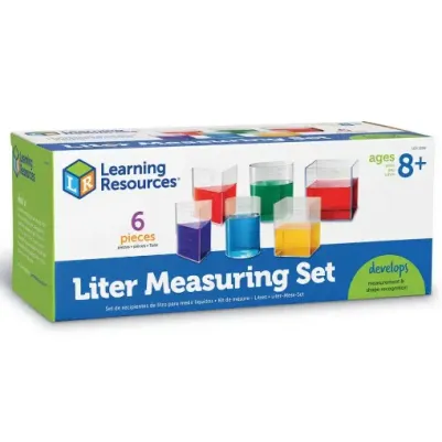 Learning Resources Liter Measuring Set of 6