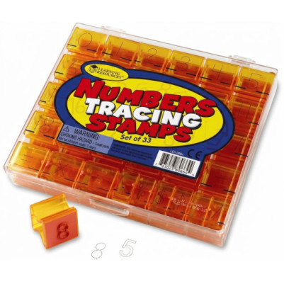 Learning Resources Numbers Tracing Stamps Set of 33 Pieces