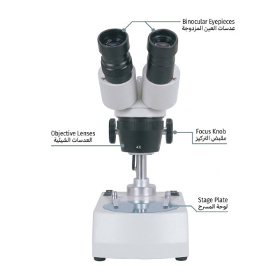 Binocular Stereo Microscope Basic 5 INC & Tran Light