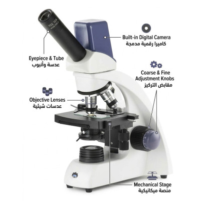 Monocular Microscope Digital with Built-In Camera