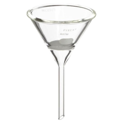 Pyrex Glass Filtering Funnel 80mm Top Diameter