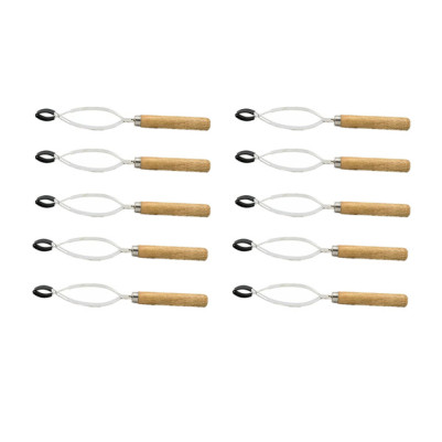 Cross Pattern Wooden Handle Test Tube Holder Pack of 10