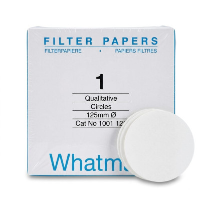 Whatman Grade 1 Qualitative Filter Papers 12.5 cm Pack of 100