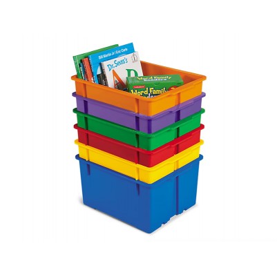 Heavy-Duty Book Bins - Set of 6