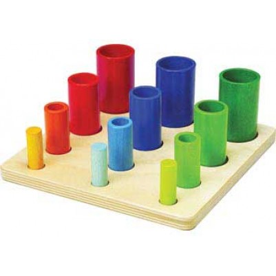 Tube Sorting Cylinder Peg Board