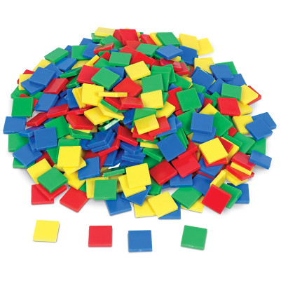 Color Square Tiles - Set of 400